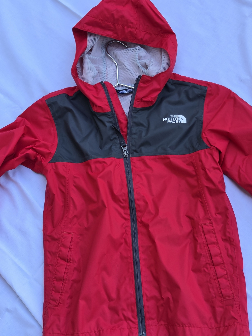 The North Face Kids' Red Hooded Windbreaker Jacket